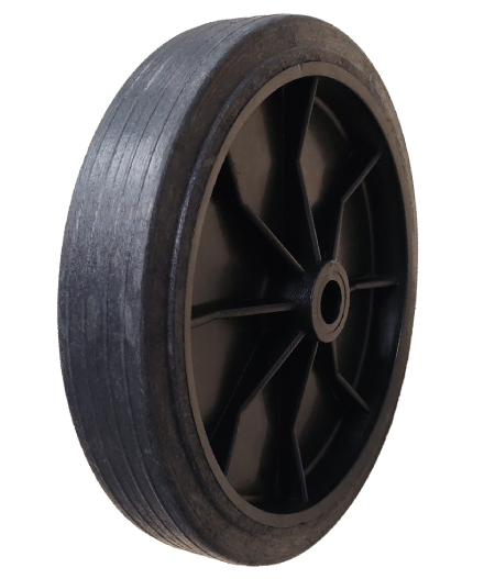 Колесо с цельнолитой резиновой шиной